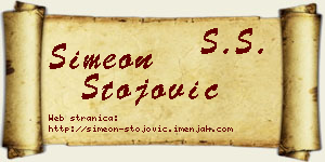 Simeon Stojović vizit kartica